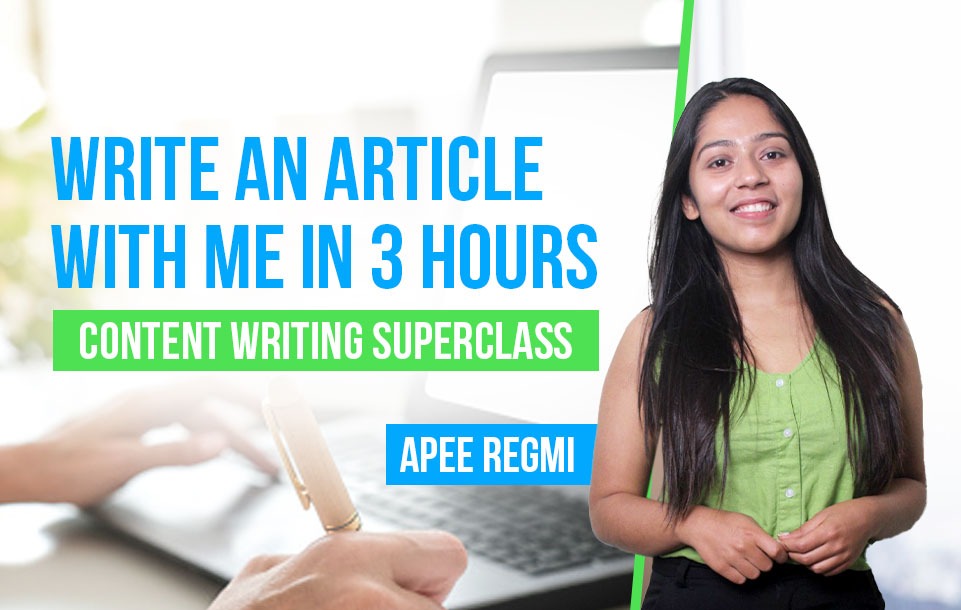 Content Writing: Write an Article with me in 3 hours