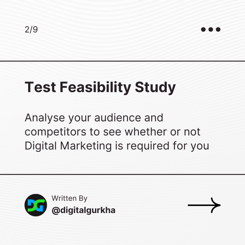 test feasibility study