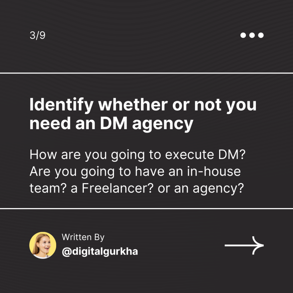 do you need dm agency or not