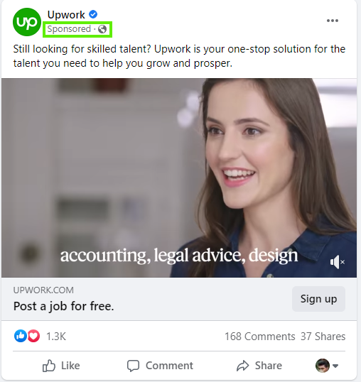 Upwork Ad