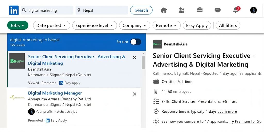 digital marketing jobs in nepal